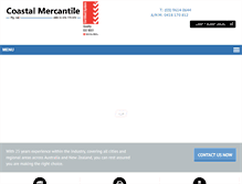 Tablet Screenshot of coastalmercantile.com.au
